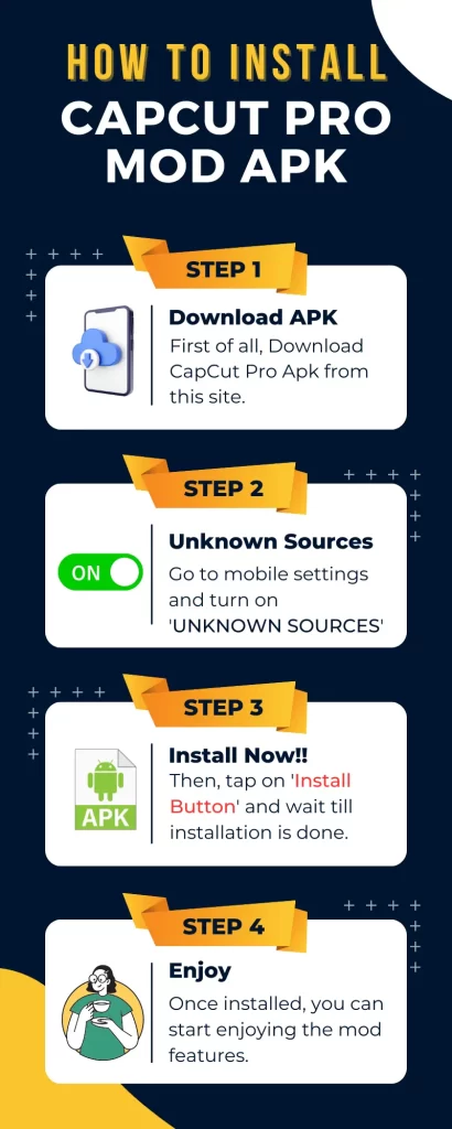 How to install Capcut mod apk