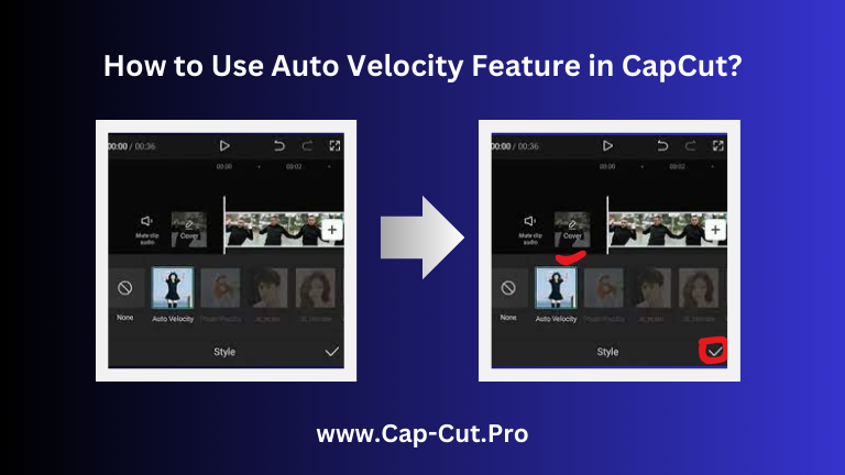 Auto velocity feature in capcut