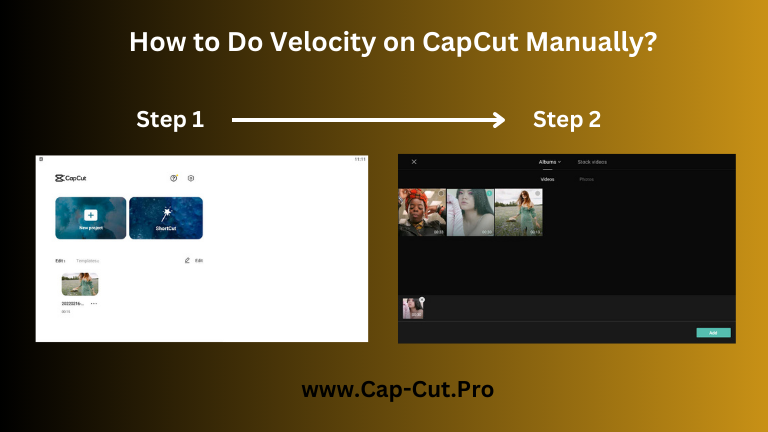 How to do velocity edit on capcut