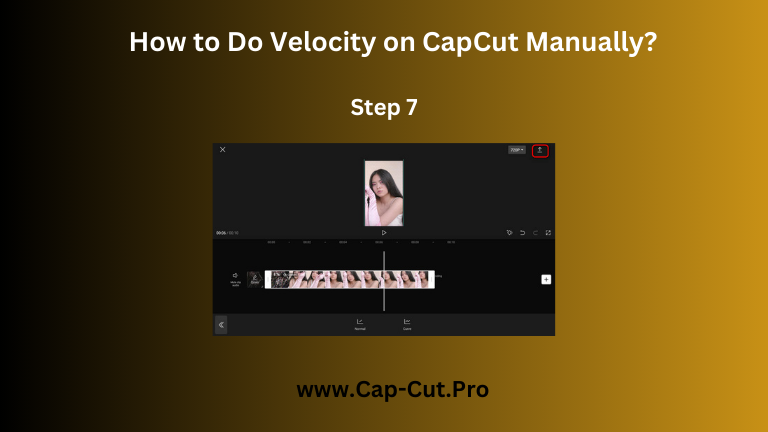how to do velocity on capcut manually